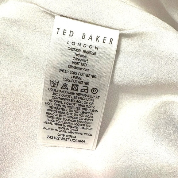 TED BAKER Solana Samba Printed Cropped jumpsuit, pink and white floral pattern - Picture 7 of 9